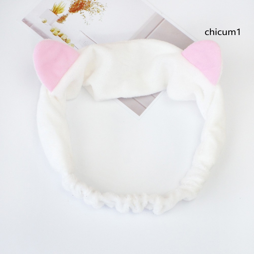 [Hàng mới về] Băng đô co giãn trang trí tai mèo xinh xắn cho nữ