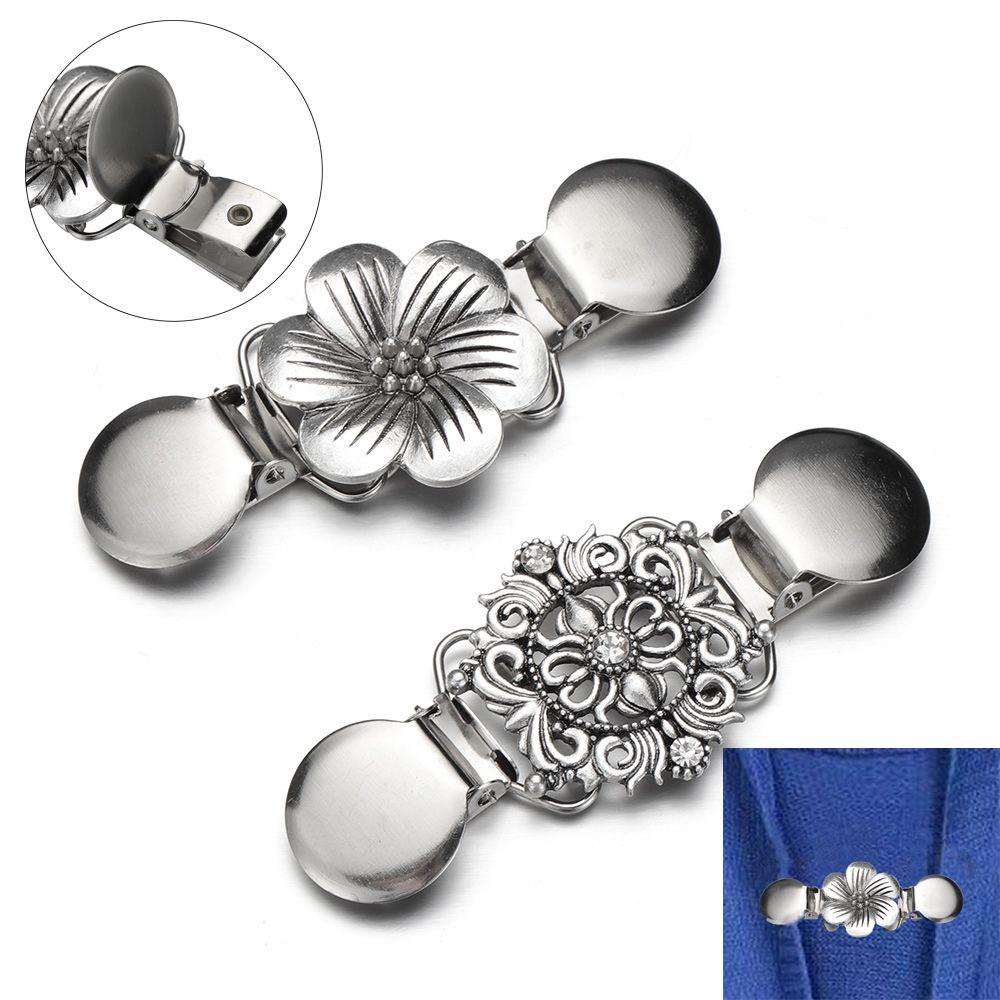 SUMU Kẹp Cài Áo Cardigan Hình Hoa Đính Đá Thời Trang Mùa Đông Mới