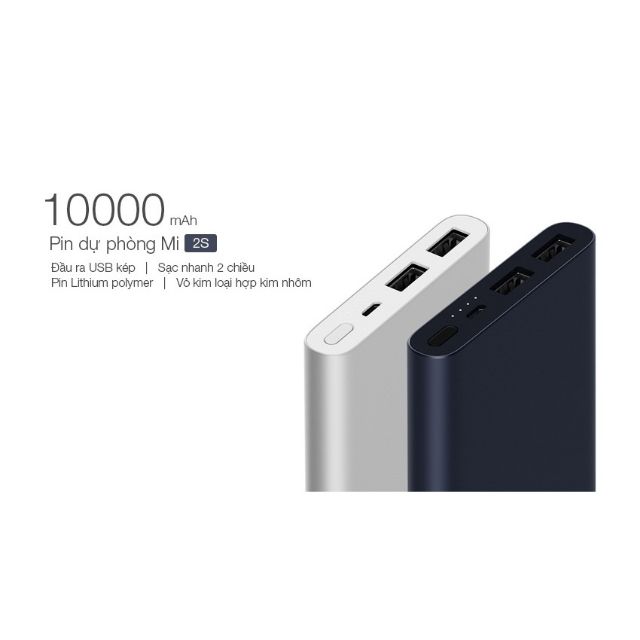 Pin sạc dự phòng chính hãng Xiaomi MI dung lương 10.000 mah bảo hành 6 tháng