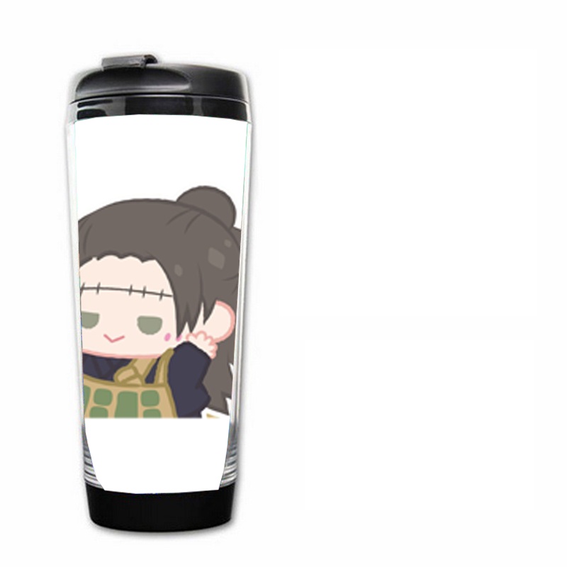 Bình nhựa đựng nước in hình JUJUTSU KAISEN VER TẬP THỂ DỤC anime chibi xinh xắn độc đáo
