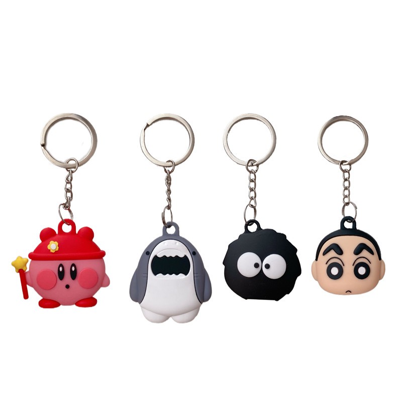 Vỏ bọc silicon mềm chống mất kiểu móc khóa hình hoạt hình bảo vệ cho định vị Apple Air Tag iPhone | BigBuy360 - bigbuy360.vn