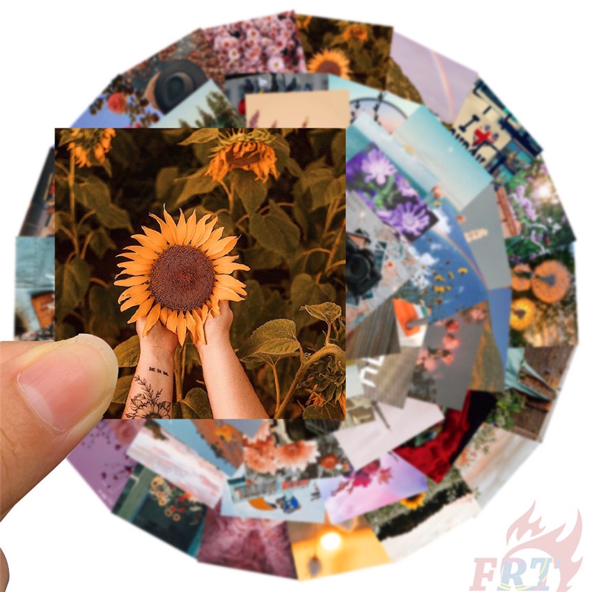 ❉ Beautiful Scenery Series 02 Afternoon . Retro Memory Stickers ❉ 56Pcs/Set DIY Fashion Mixed Luggage Laptop Skateboard Doodle Decals Stickers
