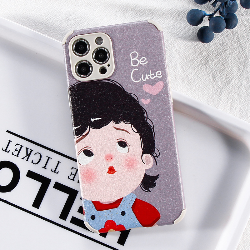Ốp lưng iphone Ốp Điện Thoại Da Nhân Tạo Hoạt Hình Cho Iphone 11 Pro Max X Xr Xs Max 7 8 Plus Se 2020 12 Pro Max 12 Dinuo case