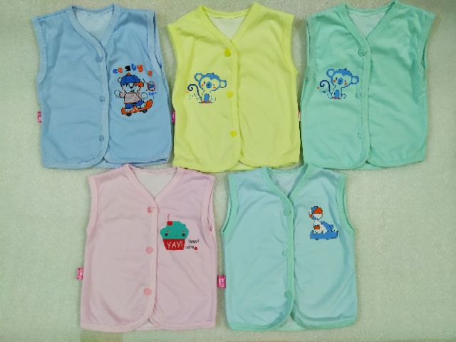 Áo gile 2 lớp cotton cho bé