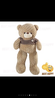 Gấu bông Teddy khổ vải 2m( Size thật 1m8)