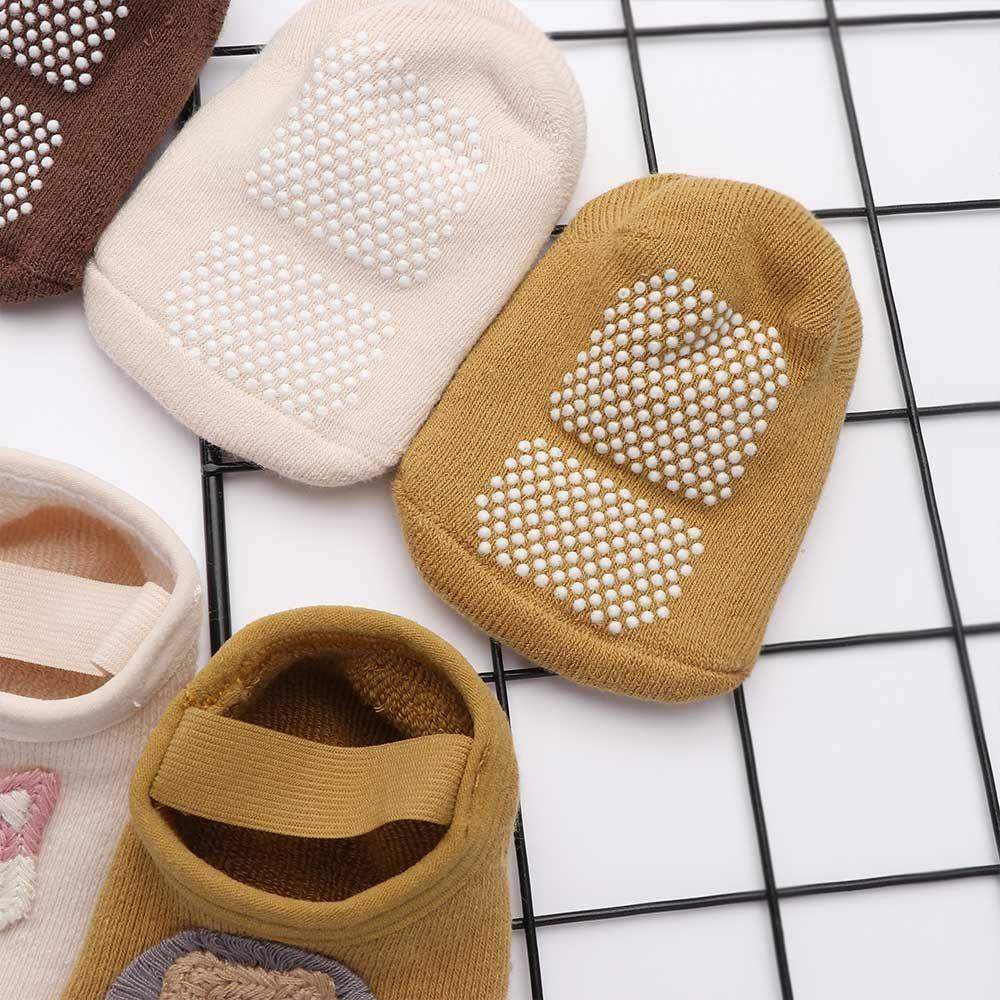 Tất Cotton Mềm Mại Chống Trượt Hình Động Vật Đáng Yêu Cho Bé Tập Đi