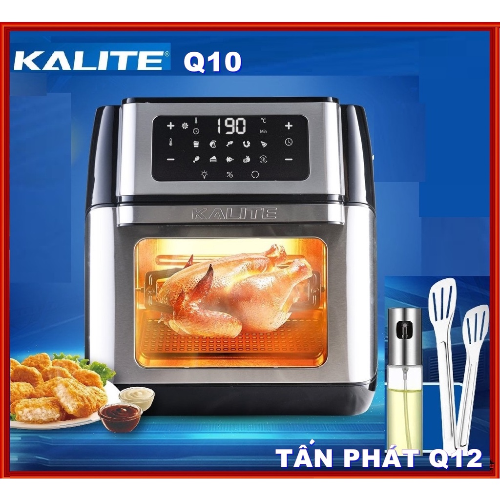 [HÀNG SẴN] NỒI CHIÊN KHÔNG DẦU KALITTE Q10 (10 LÍT, BH 1 NĂM, LỖI 1 ĐÔI 1 TRONG 7 NGÀY)