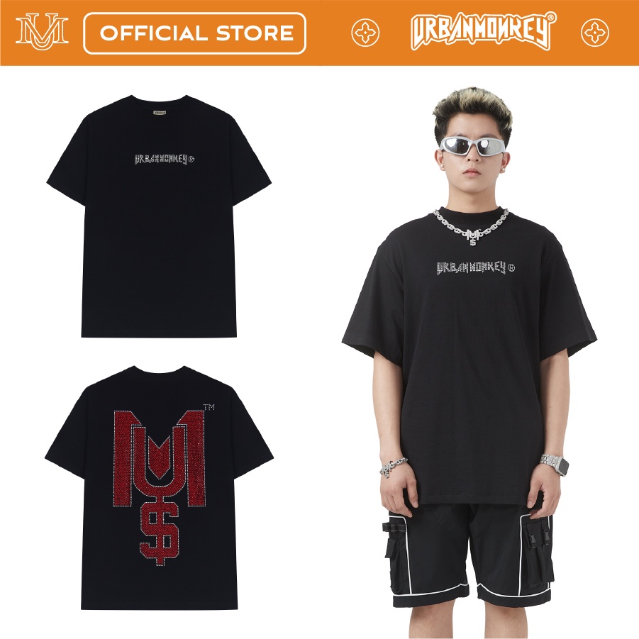 Áo Thun URBAN MONKEY DIAMOND BIG LOGO 2022 Đính Đá Nổi Bật | MAN | WOMAN | T-SHIRT