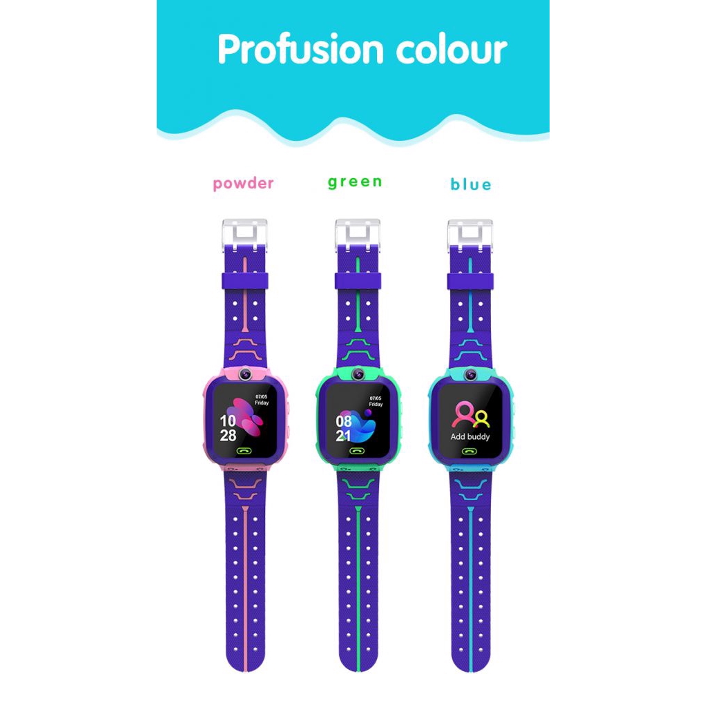 Đồng Hồ Thông Minh Q12 Chống Nước Hỗ Trợ Định Vị Gps Cho Trẻ Em Kèm Phụ Kiện