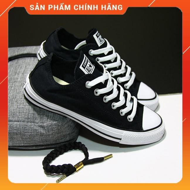 Giày Converse classic thấp cổ vải đen CTVD32 -bw1