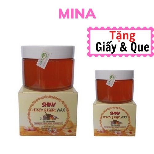 Wax lông mật ong SHINY handmade 250g_ tặng kèm dụng cụ wax