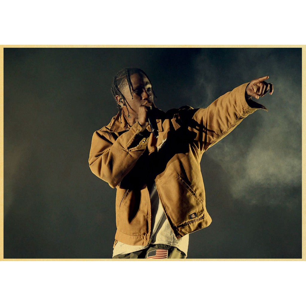 Poster Treo Tường Travis Scott 2019 Kích Thước 42x30cm