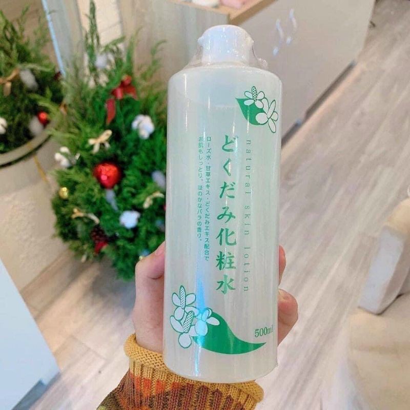 NƯỚC HOA HỒNG DIẾP CÁ NGĂN NGỪA VÀ HỖ TRỢ GIẢM MỤN DOKUDAMI NHẬT BẢN 500ML