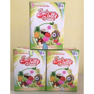 1 hộp Bột Rau Câu Dẻo Jelly Power Hoàng Yến 12 gói (1 gói 10gam) date 2/2026