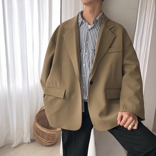 Áo khoác vest nam Retro INS phong cách Hàn Quốc