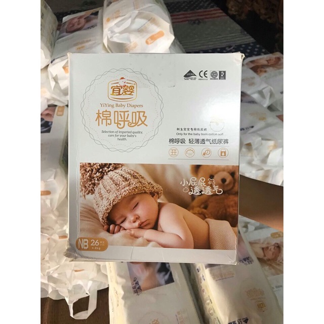 Tã/bỉm quần/dán Yiying hơi thở bông S72/M60/L52/XL44/XXL40/XXXL36