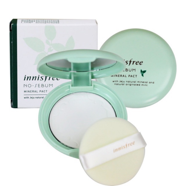 Phấn nén kiềm dầu Innisfree No sebum Mineral Pact | Thế Giới Skin Care