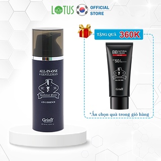 Kem dưỡng trắng da mặt cho nam,  chống lão hóa Grinif All In One 4 Gentleman  giảm thâm trẻ hóa làn da Lotus