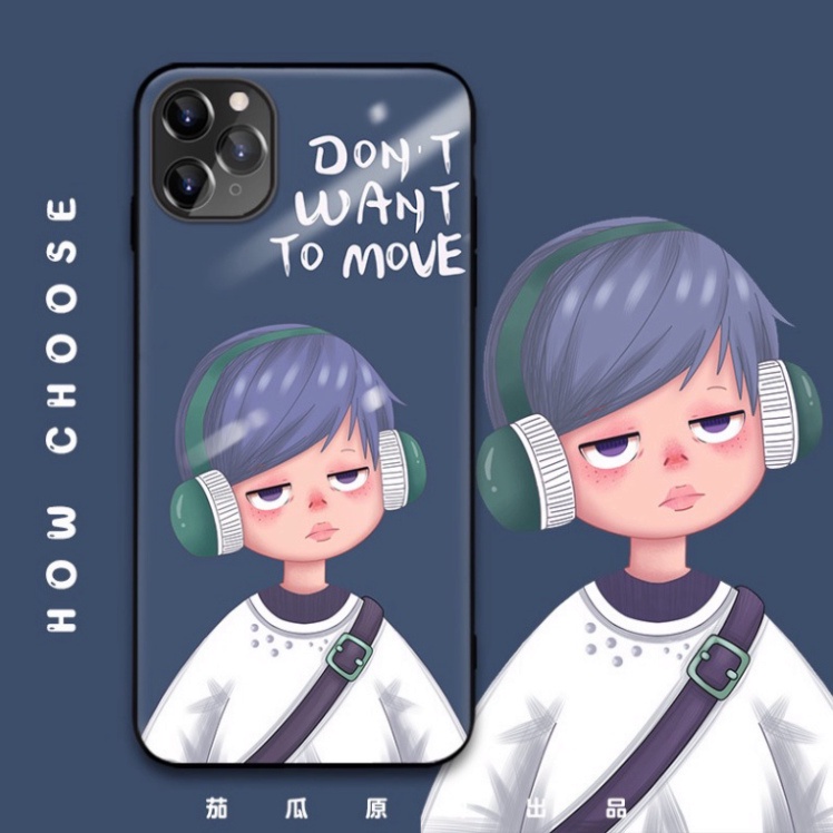 Ốp lưng iphone 6, 7, 8 Plus, X, XS, XR, XSMAX, 11, 11PRO, 11 PROMAX, 12, 13 PROMAX anh chàng NGHE NHẠC BẰNG KÍNH PKVN