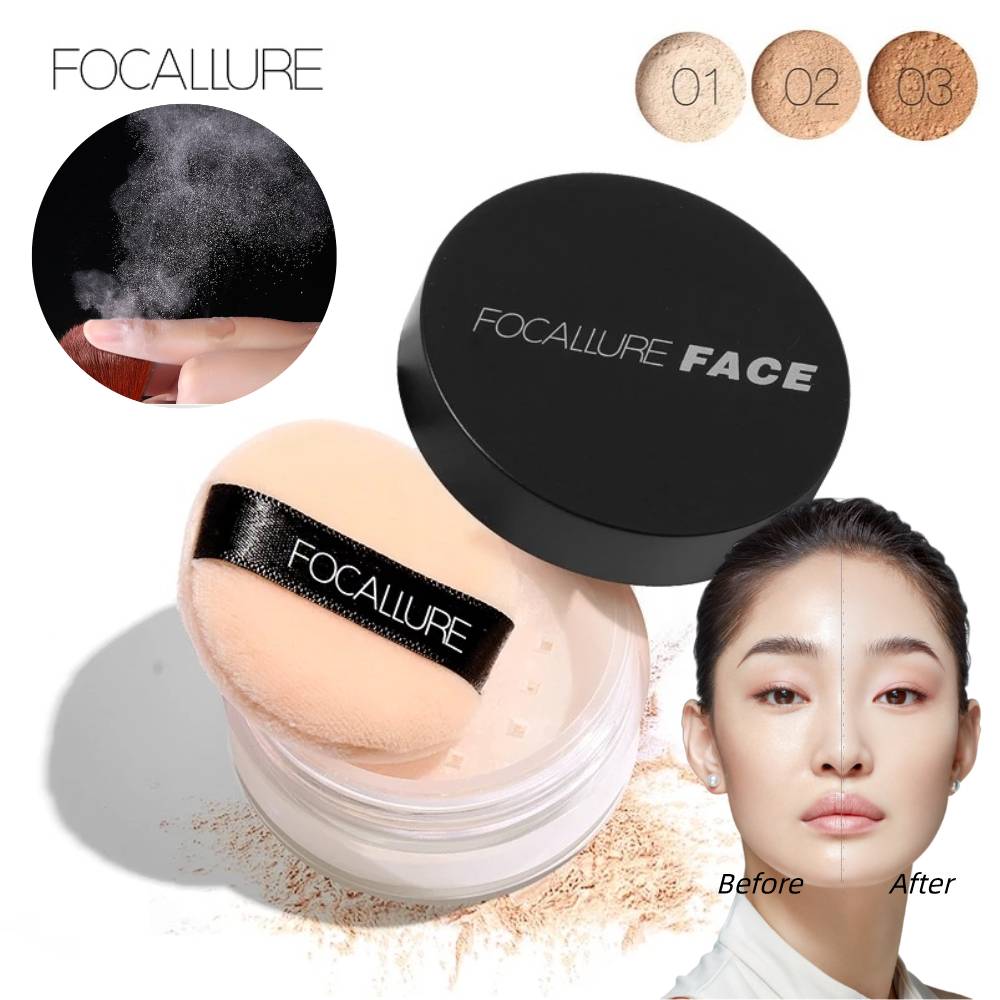 Phấn phủ Focallure gồm 3 tông màu tùy chọn chống thấm nước chất lượng cao | BigBuy360 - bigbuy360.vn