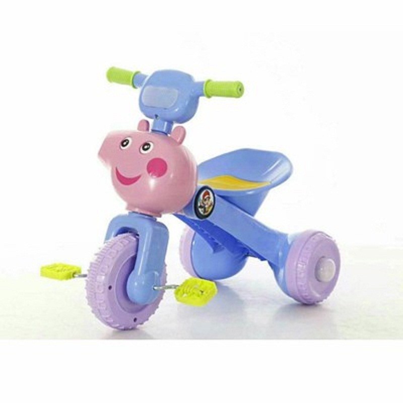 [Trợ giá] XE ĐẠP 3 BÁNH PEPPA PIG ĐỦ MÀU CÓ ĐÈN VÀ NHẠC