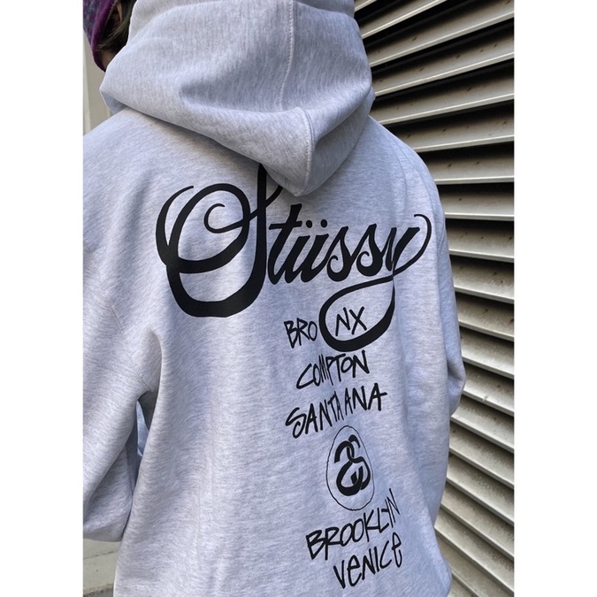 Áo Hoodie Stussy World Tour