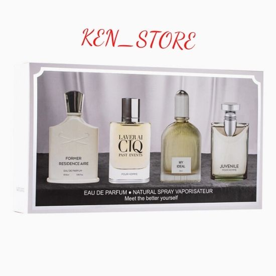 Sét Nước Hoa Nam Chính Hãng Thơm Lâu_ Combo 4 Chai Nước Hoa Nam Tính  25ml Cuốn Hút Thời Thượng
