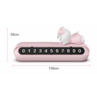 Thẻ Đỗ Xe Tạm Thời Hình Hello Kitty