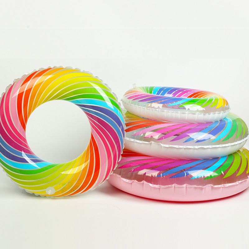 Phao bơi hình tròn in hoạ tiết vòng xoắn colorful Sportslink