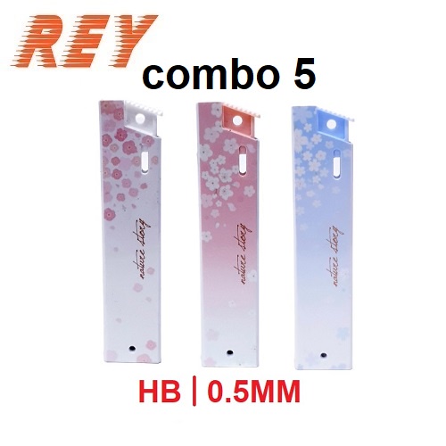 [Giá sỉ] Combo 4 ống ruột bút chì bấm 2B - HB - 0.5 - 0.7mm DELI 7003 S482 7004