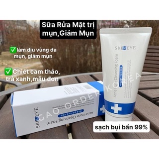 sữa rửa mặt acne pure cleansing foam - Skineye 120ml