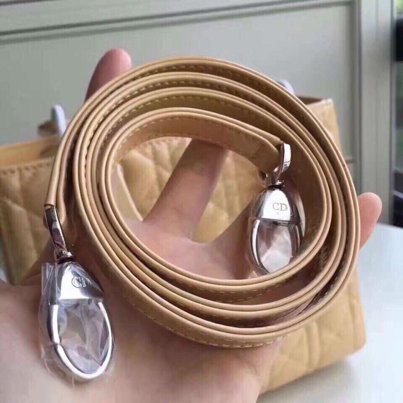 Túi xách nữ Dior Lady 5 ô da bóng