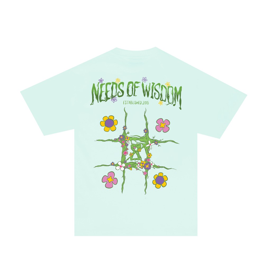 Áo thun NEEDS OF WISDOM Floral Tic-Tac-Toe Tee