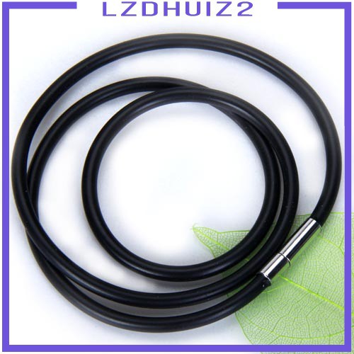Dây Chuyền Cao Su Đen 3mm Thời Trang Thanh Lịch Cho Nam