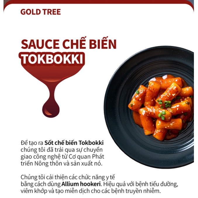 Sốt Chế Biến Bánh Gạo Gold Tree Tokbokki Sauce GomiMall