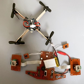 Máy bay điều khiển mini quad drone, flycam & tay tx tự thực hành.