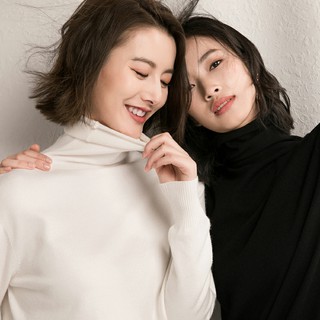 Áo len cổ cao