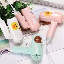 SẤY CỰC NHANH - MÁY SẤY TÓC DU LỊCH MINI GẤP GỌN HÌNH GẤU THỎ MÈO KITTY DOREMON SIÊU XINH - MÁY SẤY TÓC, TẠO KIỂU TÓC CỰ