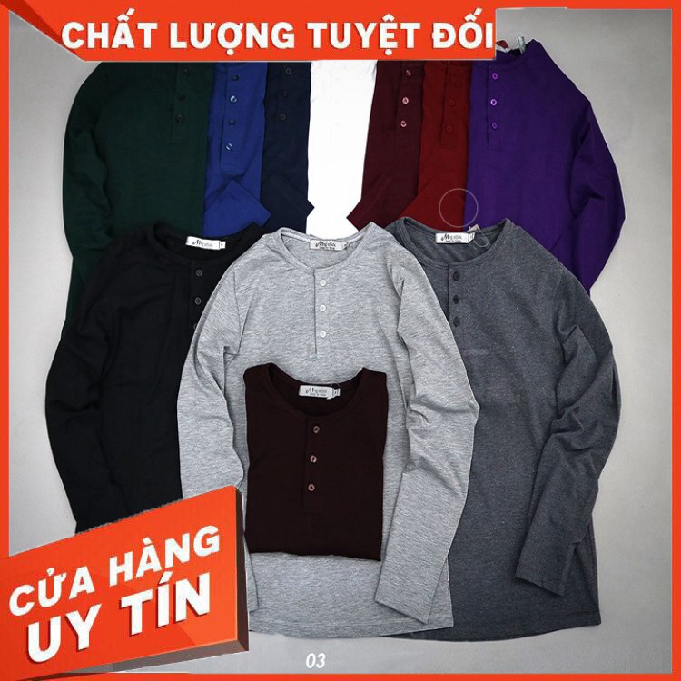 Áo Thun – Phông, Tay Dài, Có Cổ Bẻ, Unisex, Trơn, Body, Thể Thao, Big Size, Form Rộng, Đen, Kingchuyensi, W03 - Nam