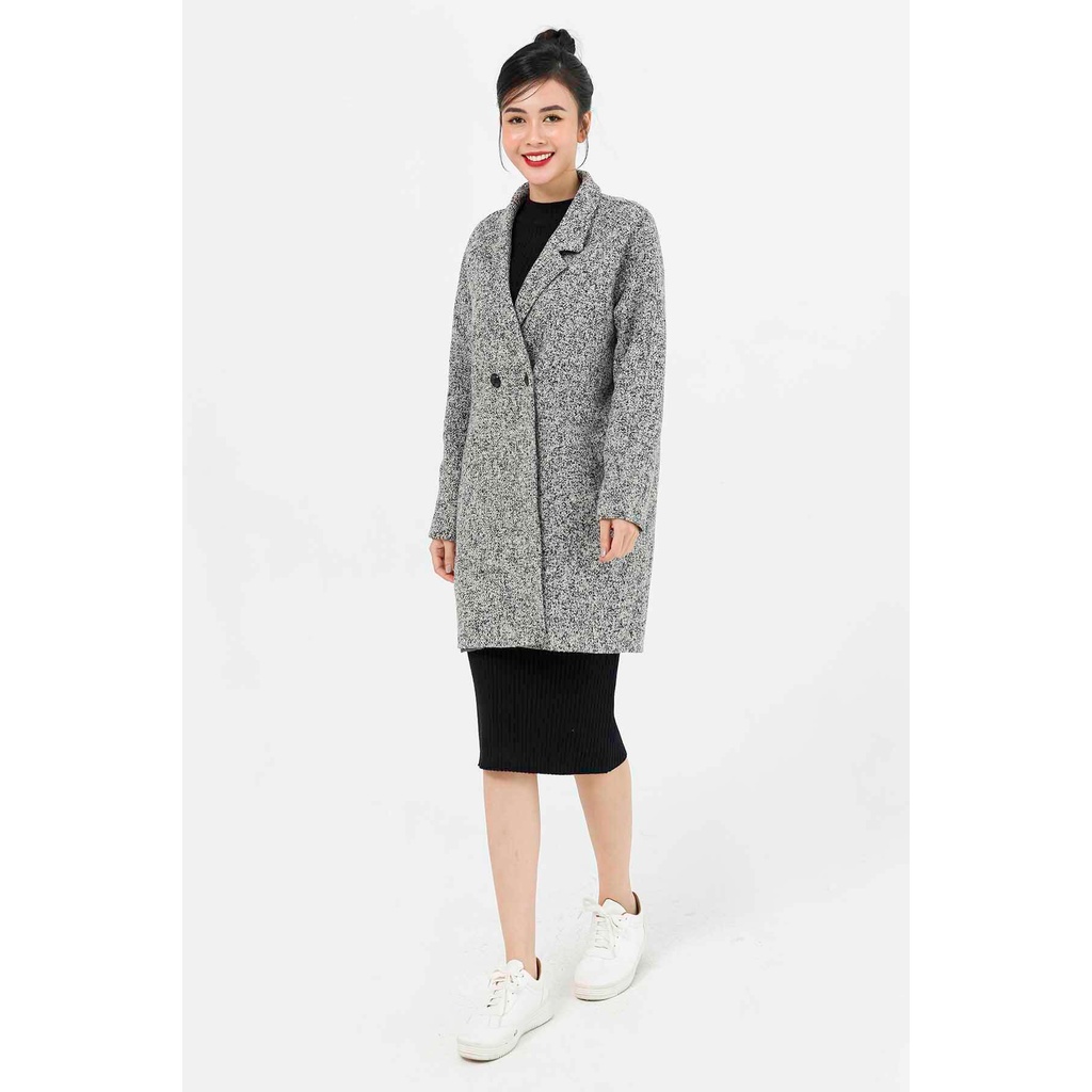 Áo choàng dạ suông túi cơi LAMER L65W20T034 (Nhiều màu)