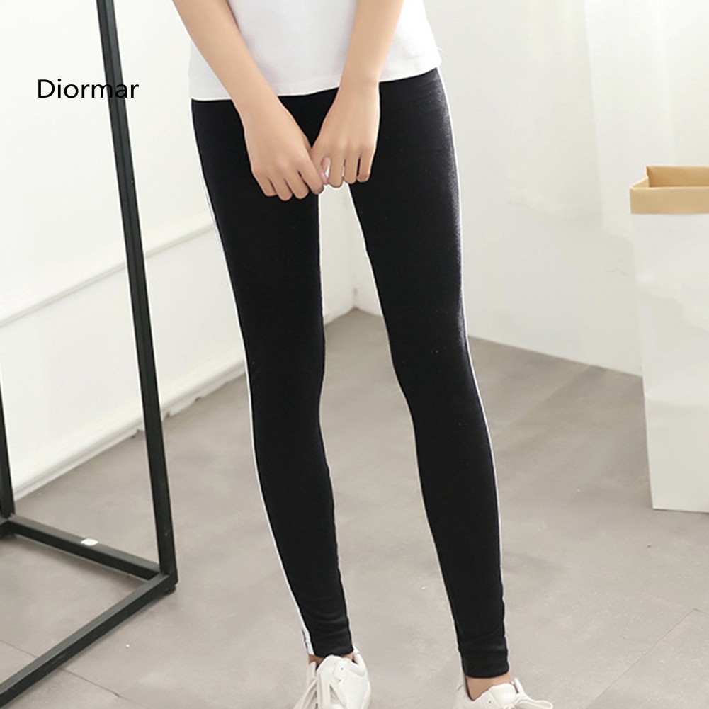 Quần legging thể thao kẻ sọc thời trang cho nữ
