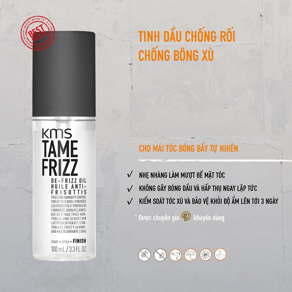 TINH DẦU CHỐNG RỐI XÙ KMS DE-FRIZZ OIL 100ML