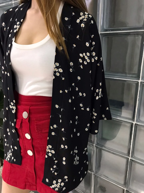 Áo Kimono Hoa new