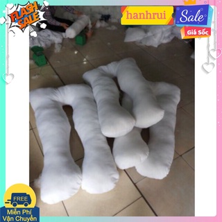 Ruột gối ôm bầu,Gối ôm bà bầu,gối bầu chữ u,gối ôm bầu đa năng,màu trắng