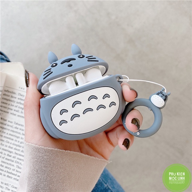 [Hàng Mới Về] Case Vỏ Bao Airpods Đựng Tai Nghe Airpod 1 2 Pro Pro 2 2022 Totoro Cover i11, i12...Toronto tặng kèm móc