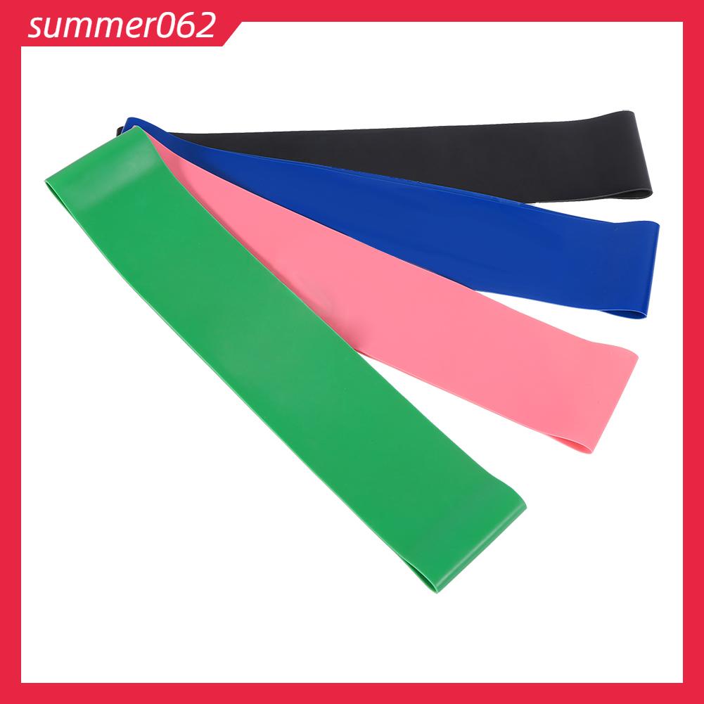 Summer062 4 màu Điện trở Dây đeo sức mạnh Đào tạo vận động Vòng tay cao su Tập thể dục lặp
