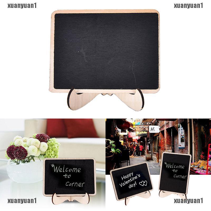 {XUANYUAN} Set 2 Bảng Đen Kẹp Gỗ Mini Ghi Thông Điệp Cho Tiệc Cưới Lolly