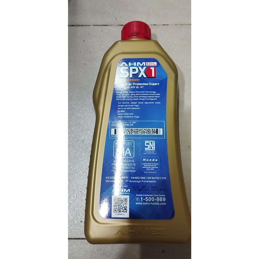 NHỚT HONDA SPX1 NHẬP KHẨU INDONESIA 1L2 10W30 DÀNH CHO WINNER 150, WINNER X, SONIC150, CBR CÁC ĐỜI...