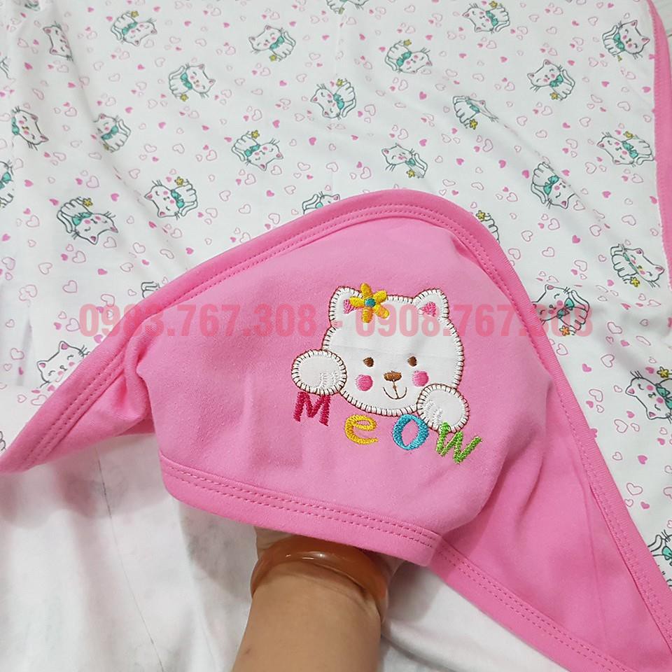 Chăn Mũ Thái Sơ Sinh, Chăn Choàng Trùm Đầu Tiện Lợi Cho Bé Từ Dưới 6.5kg