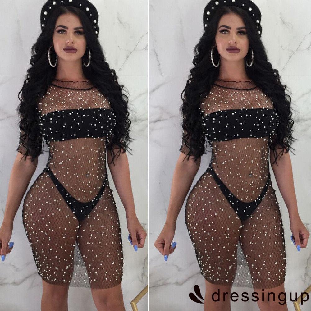 Áo Khoác Ren Đi Biển Chất Vải Xuyên Thấu Quyến rũ Cho Nữ